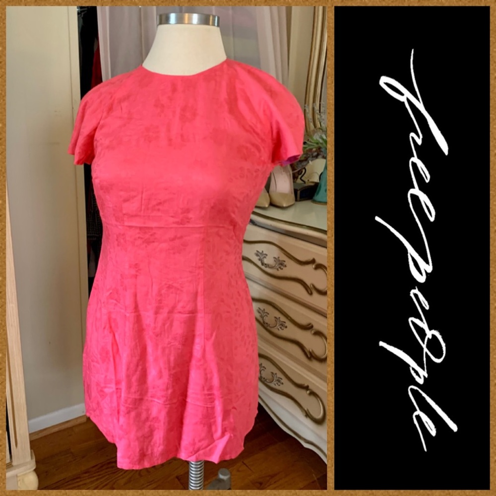 NWOT | Free People Pink Open Back Dress!
